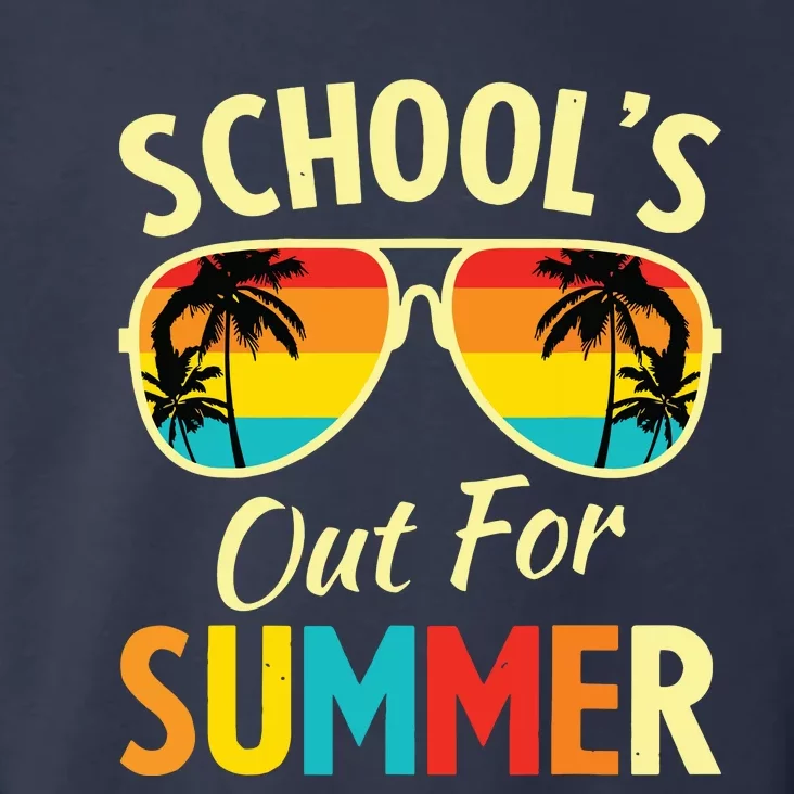 Last Day Of School Retro Schools Out For Summer Teacher Toddler Hoodie