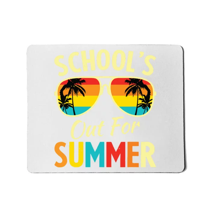 Last Day Of School Retro Schools Out For Summer Teacher Mousepad