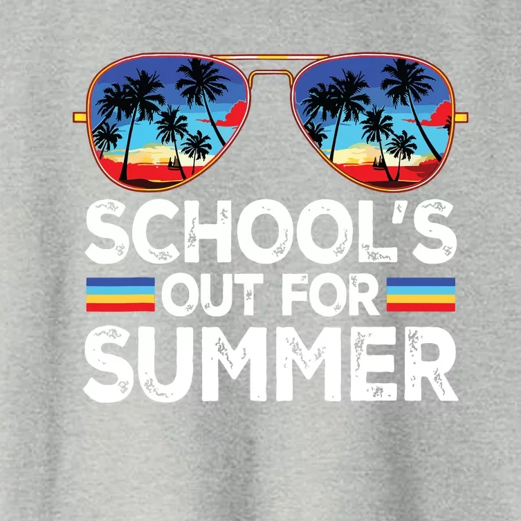 Last Day Of School Schools Out For Summer Teacher Boy Women's Crop Top Tee