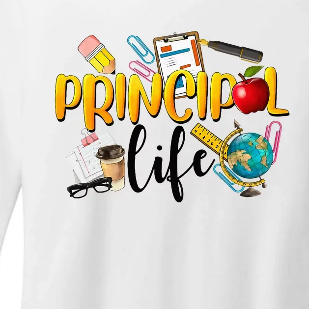 Last Day Of School Principal Life End Of Year Summer Vibes Womens CVC Long Sleeve Shirt