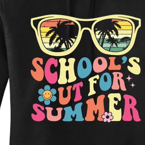 Last Day Of School Retro Teacher Schools Out For Summer Women's Pullover Hoodie