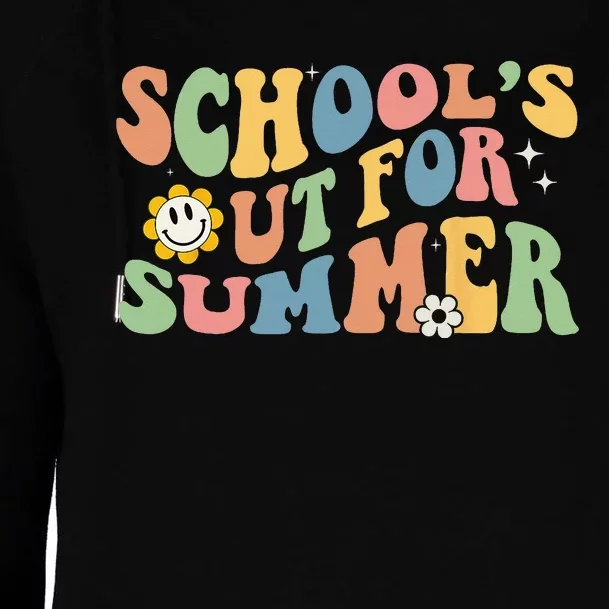 Last Day Of School Schools Out For Summer Teacher Womens Funnel Neck Pullover Hood