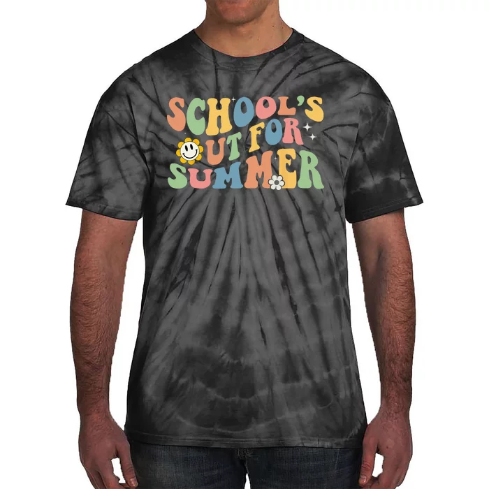 Last Day Of School Schools Out For Summer Teacher Tie-Dye T-Shirt