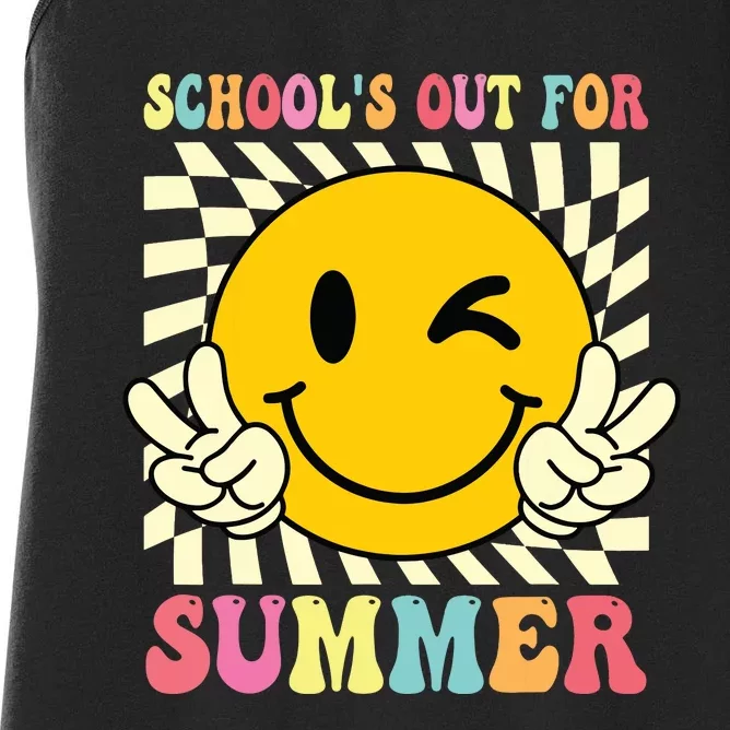 Last Day Of School Schools Out For Summer Teacher Women's Racerback Tank