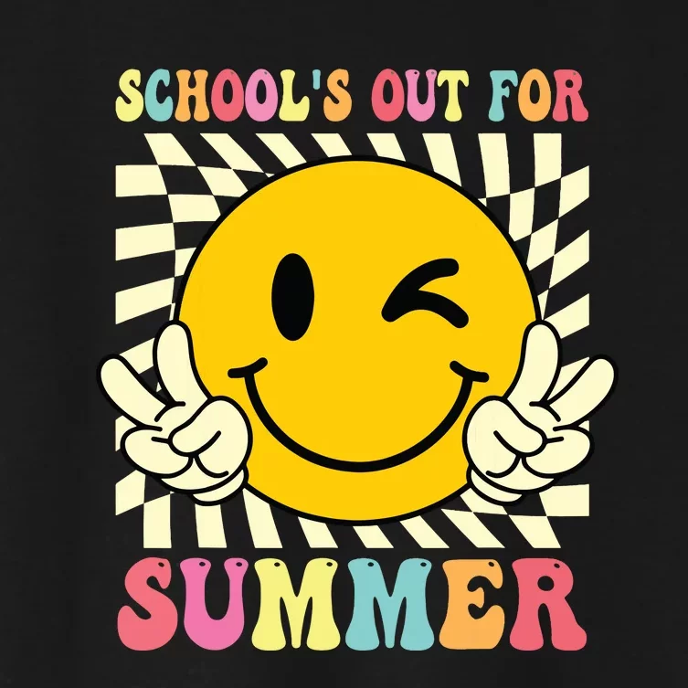 Last Day Of School Schools Out For Summer Teacher Women's Crop Top Tee