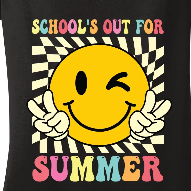 Last Day Of School Schools Out For Summer Teacher Women's V-Neck T-Shirt