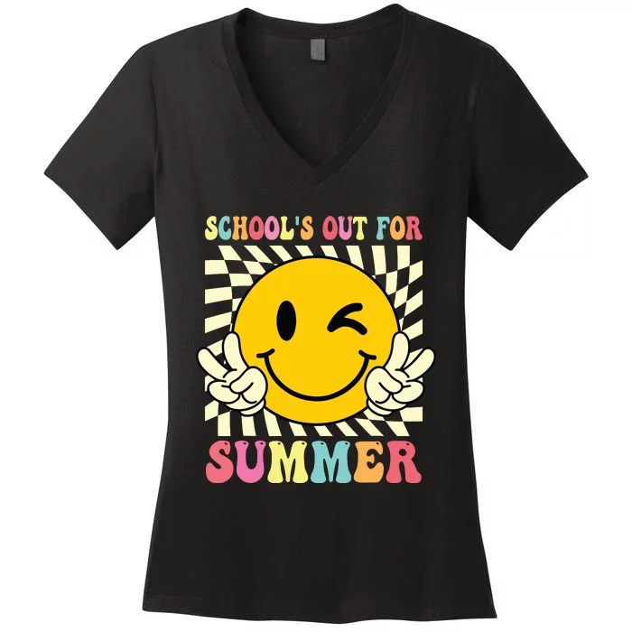 Last Day Of School Schools Out For Summer Teacher Women's V-Neck T-Shirt