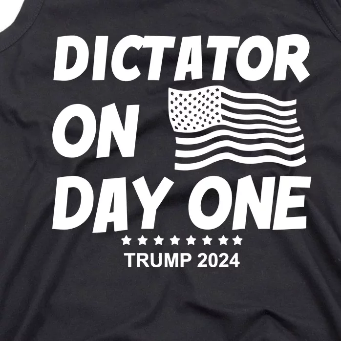 Limited Dictator On Day One Trump 2024 Tank Top