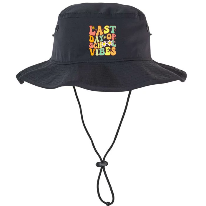 Last Day Of School Vibes Retro Vintage Teacher Graduation Legacy Cool Fit Booney Bucket Hat