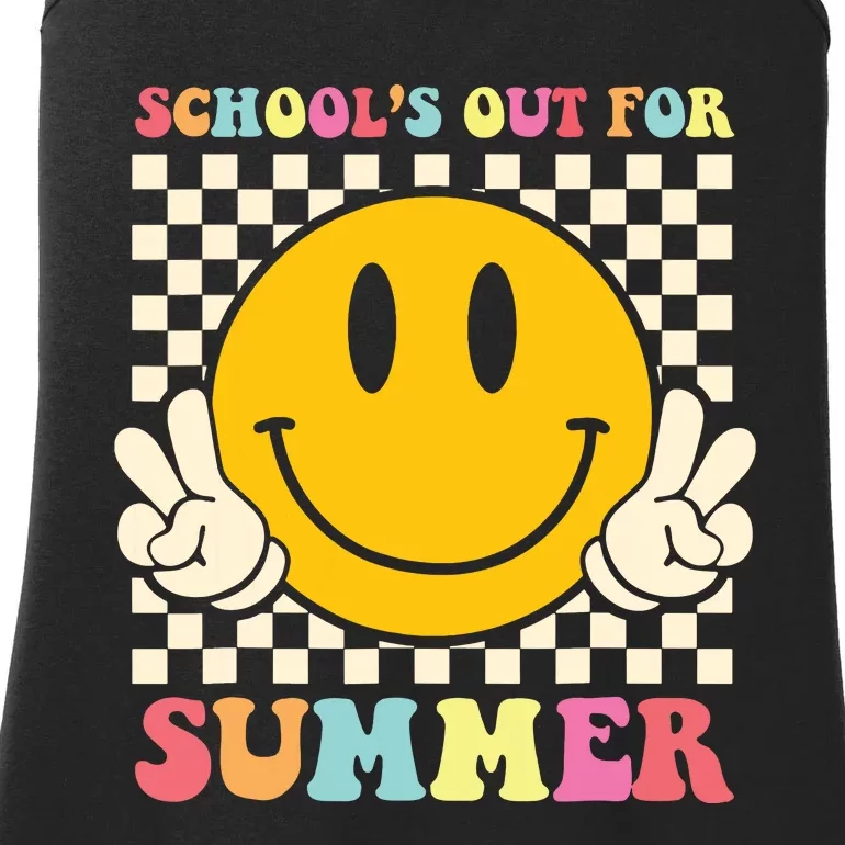 Last Day Of School Teacher Schools Out For Summer Student Ladies Essential Tank