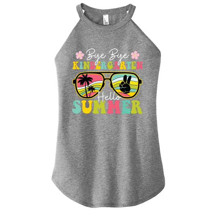 Last Day Of School Bye Kindergarten Hello Summer Sunglasses Women’s Perfect Tri Rocker Tank