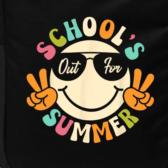 Last Day Of School Graduation Groovy Schools Out For Summer Impact Tech Backpack