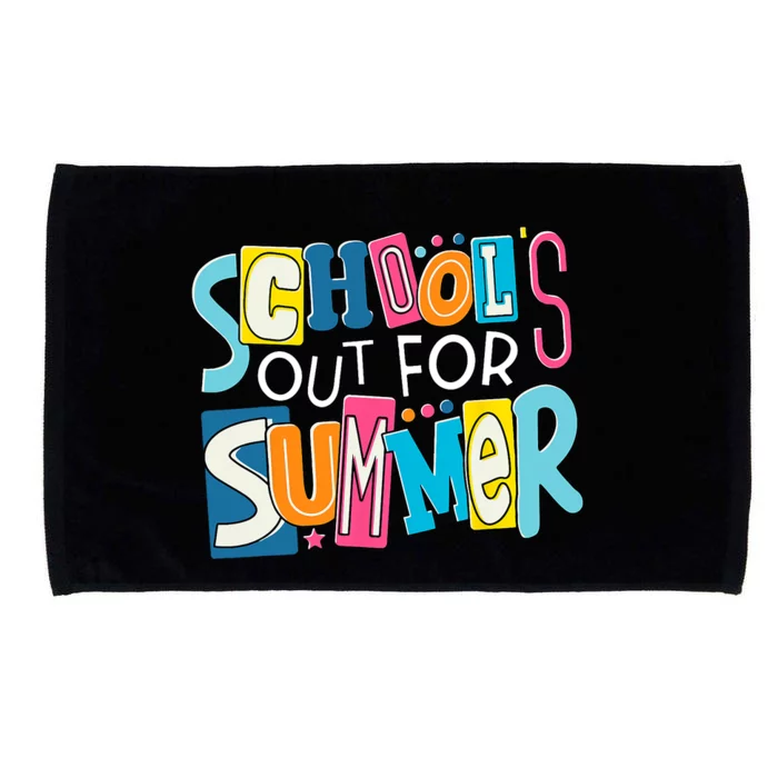 Last Day Of School Teacher Boy Girl Schools Out For Summer Microfiber Hand Towel