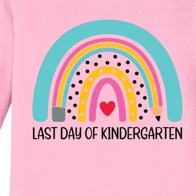 Last Day Of School Kindergarten Funny Gift Baby Long Sleeve Bodysuit