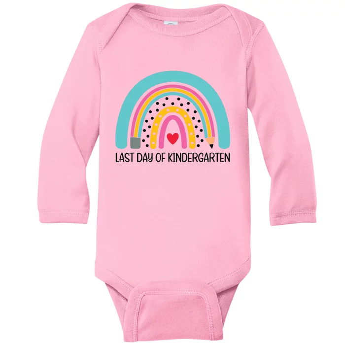 Last Day Of School Kindergarten Funny Gift Baby Long Sleeve Bodysuit