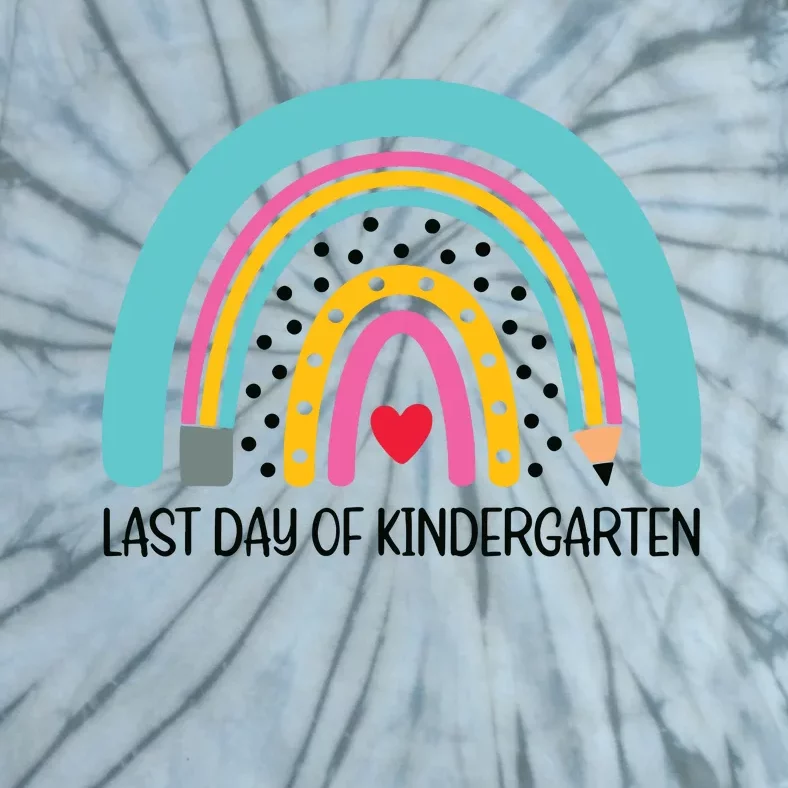 Last Day Of School Kindergarten Funny Gift Tie-Dye T-Shirt