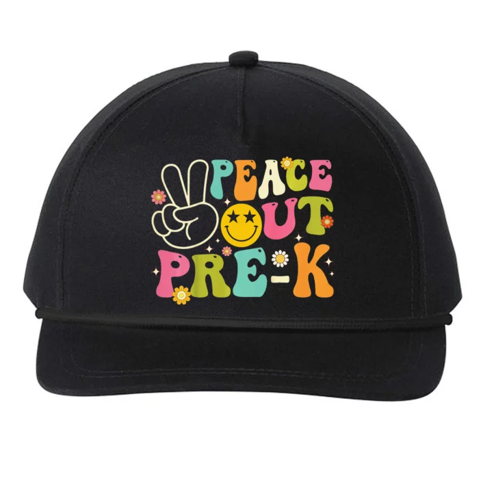 Last Day Of School Peace Out PreSchool Pre K Teacher Snapback Five-Panel Rope Hat