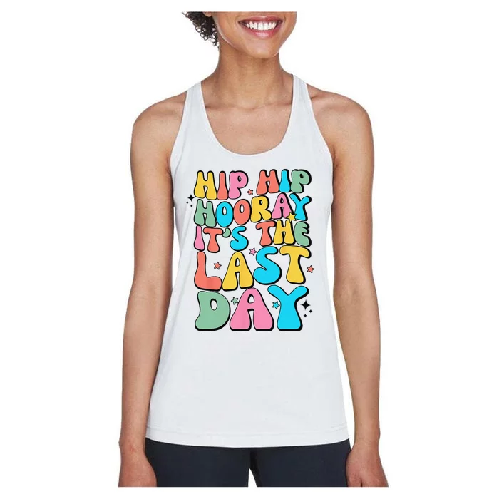 Last Day Of School Hello Summer Teacher Women's Racerback Tank