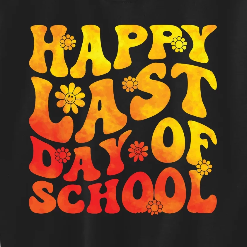 Last Day Of School Vibes Teacher Student Graduation Kids Sweatshirt