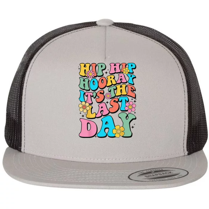 Last Day of School Hello Summer Teacher Flat Bill Trucker Hat