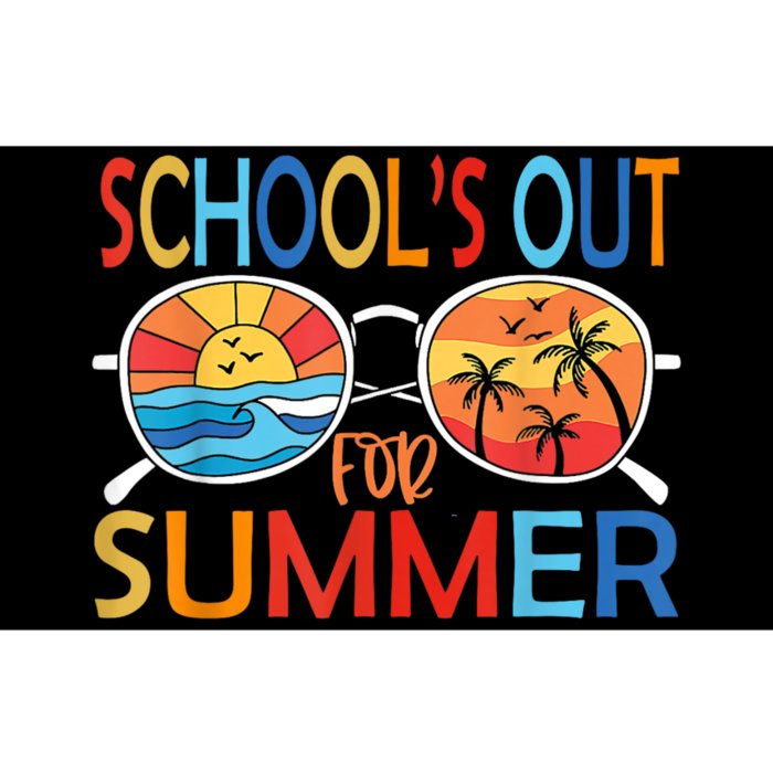 Last Day Of School Retro Schools Out For Summer Teacher Bumper Sticker