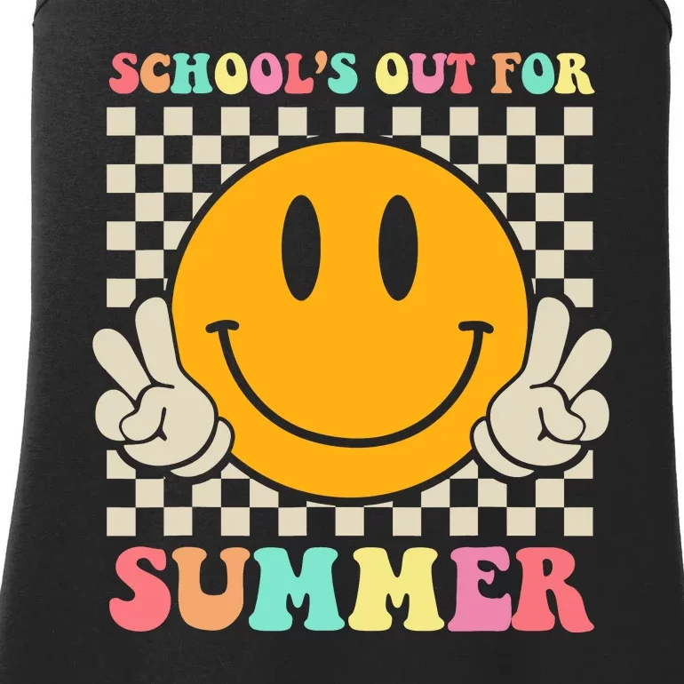 Last Day Of School Teacher Schools Out For Summer Student Ladies Essential Tank