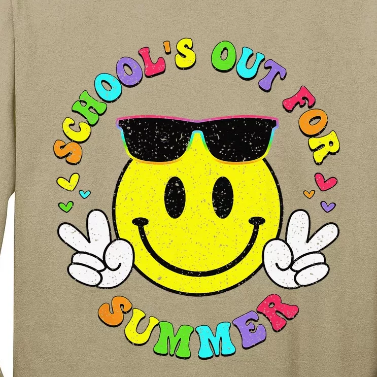 Last Day Of School Teacher Schools Out For Summer Student Tall Long Sleeve T-Shirt