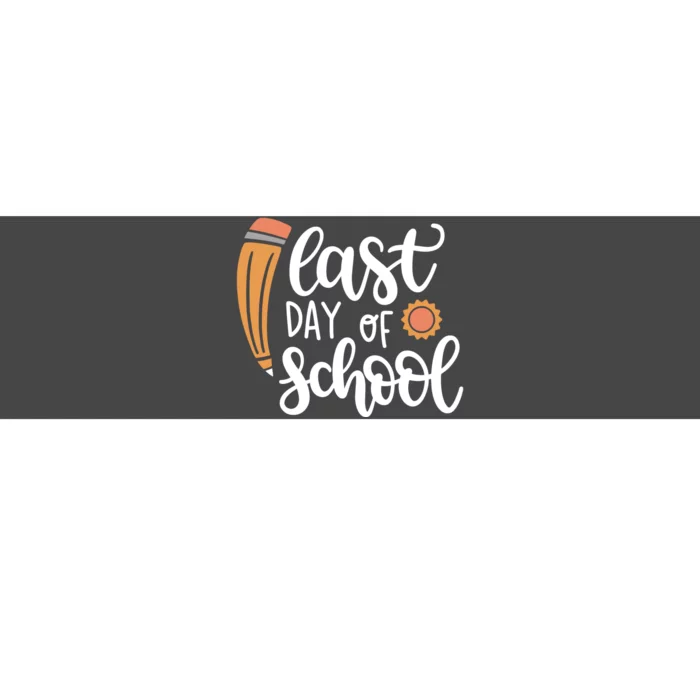 Last Day Of School Graduation Pencil Bumper Sticker