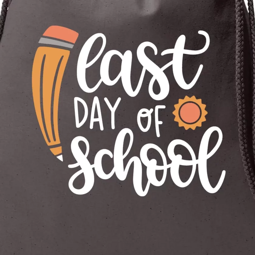 Last Day Of School Graduation Pencil Drawstring Bag