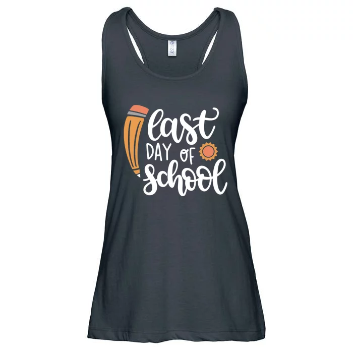 Last Day Of School Graduation Pencil Ladies Essential Flowy Tank