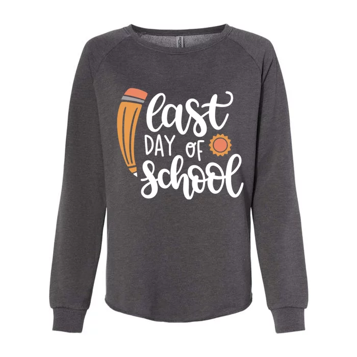 Last Day Of School Graduation Pencil Womens California Wash Sweatshirt