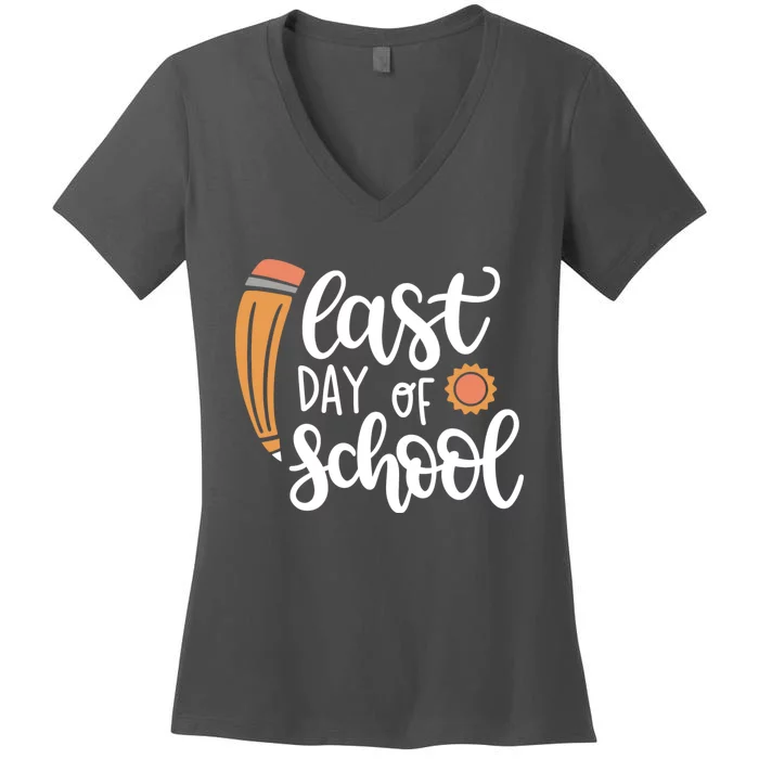 Last Day Of School Graduation Pencil Women's V-Neck T-Shirt