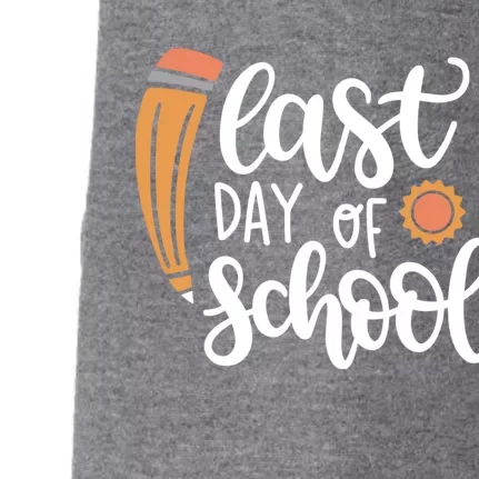 Last Day Of School Graduation Pencil Doggie 3-End Fleece Hoodie