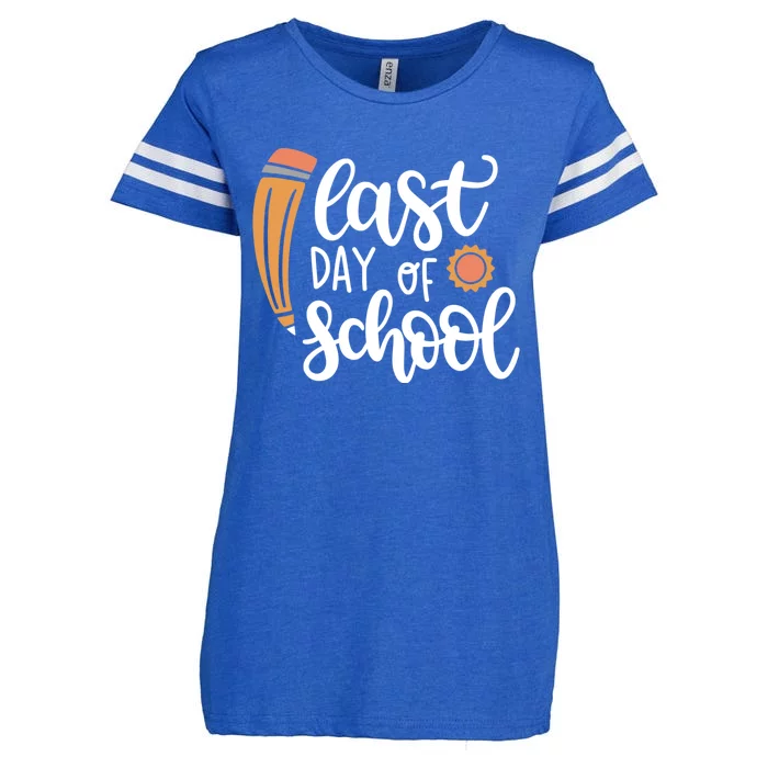 Last Day Of School Graduation Pencil Enza Ladies Jersey Football T-Shirt