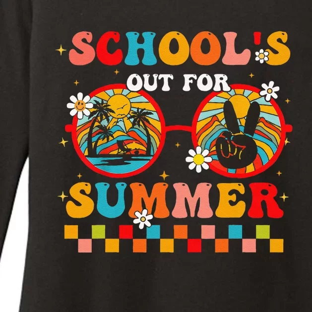 Last Day Of School Retro SchoolS Out For Summer Teacher Womens CVC Long Sleeve Shirt