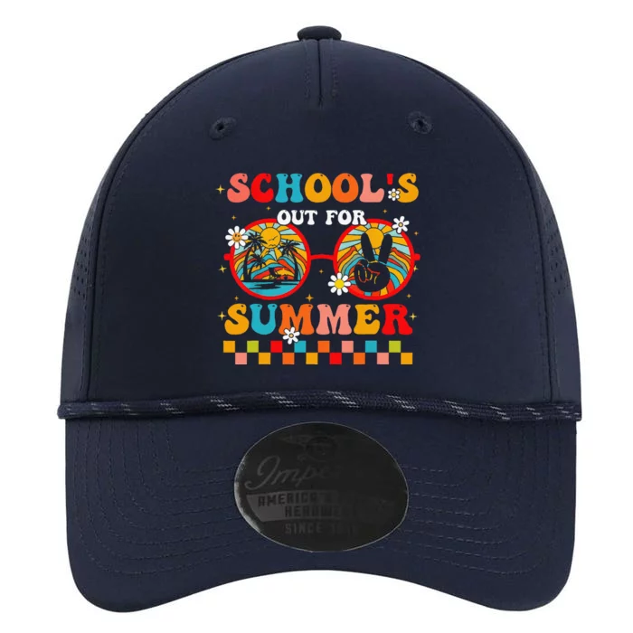 Last Day Of School Retro SchoolS Out For Summer Teacher Performance The Dyno Cap