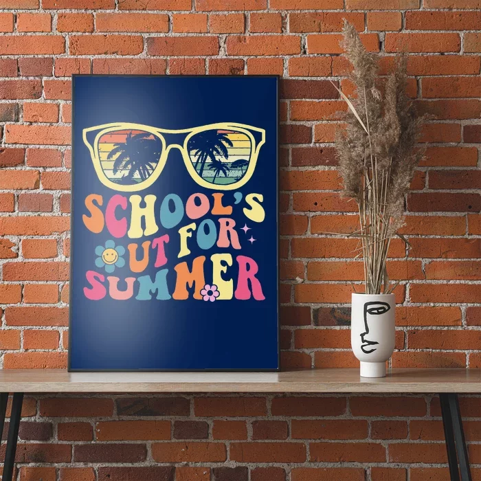 Last Day Of School Retro SchoolS Out For Summer Teacher Poster