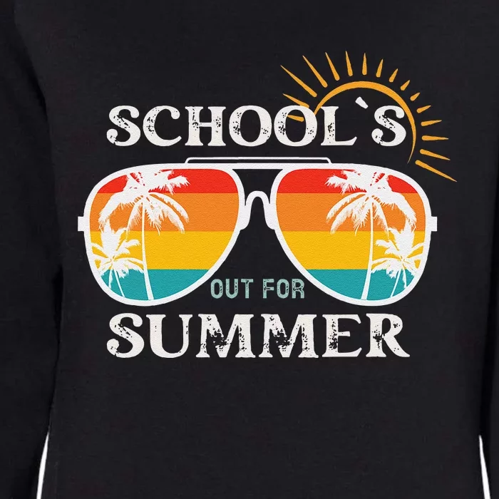 Last Day Of School Teacher Schools Out For Summer Womens California Wash Sweatshirt