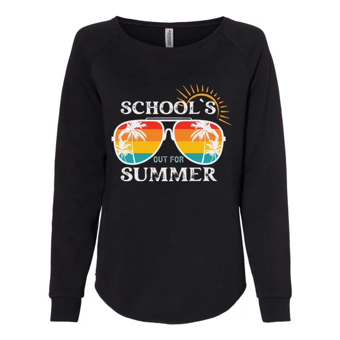 Last Day Of School Teacher Schools Out For Summer Womens California Wash Sweatshirt