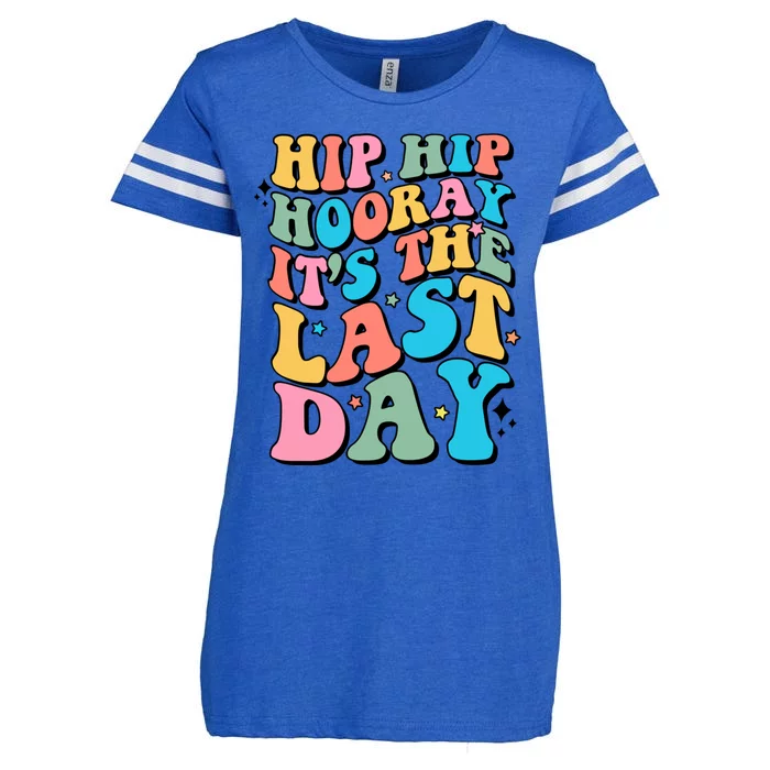 Last Day Of School Hello Summer Teacher Shirts For Women Enza Ladies Jersey Football T-Shirt