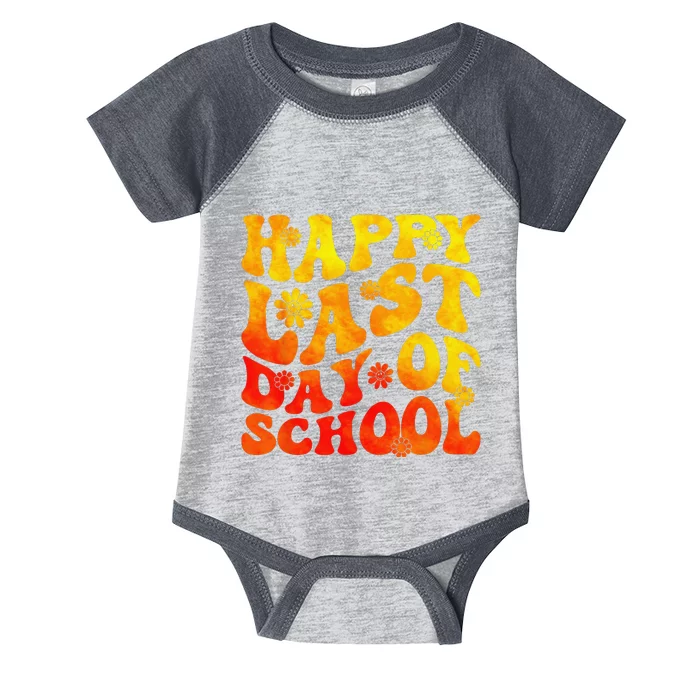 Last Day Of School Vibes Vintage Teacher Graduation Infant Baby Jersey Bodysuit