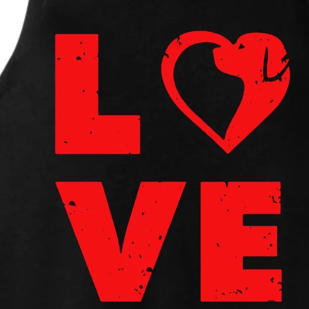 Love Dog Owner Pet Ladies Tri-Blend Wicking Tank