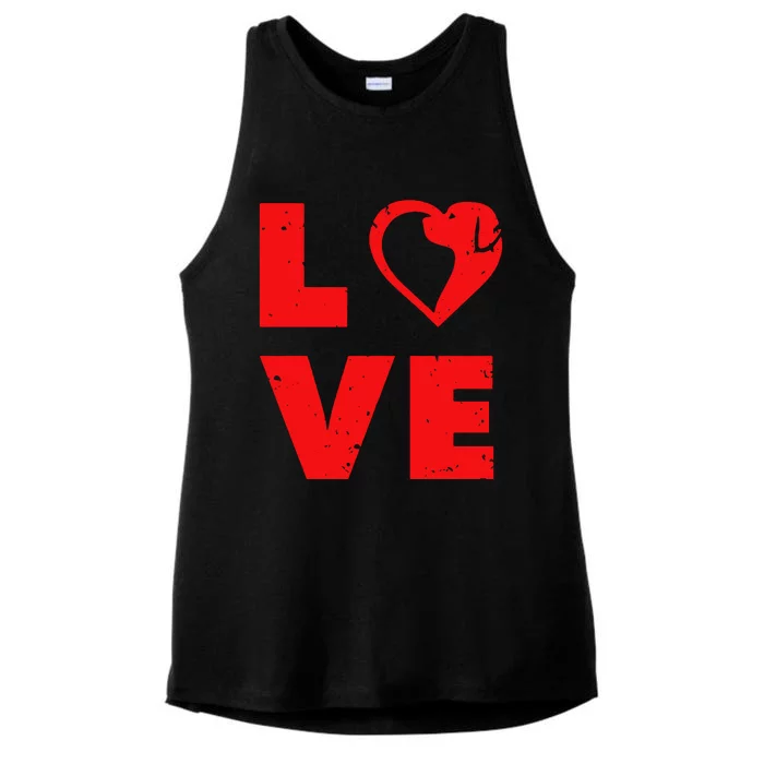 Love Dog Owner Pet Ladies Tri-Blend Wicking Tank