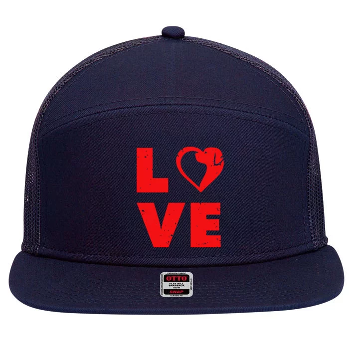 Love Dog Owner Pet 7 Panel Mesh Trucker Snapback Hat