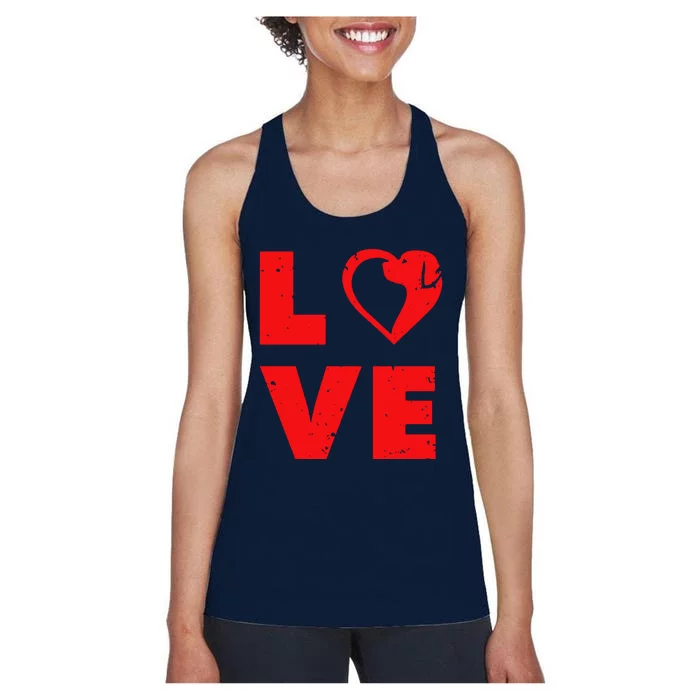 Love Dog Owner Pet Women's Racerback Tank