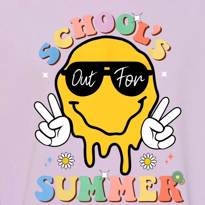 Last Day Of School Schools Out For Summer Teacher Garment-Dyed Sweatshirt