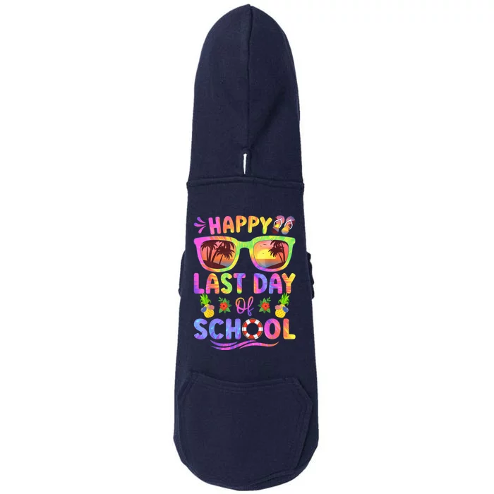 Last Day Of School Schools Out For Summer Teacher  Wo Doggie 3-End Fleece Hoodie