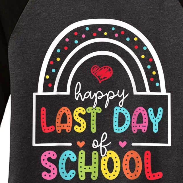 Last Day Of School Teachers Student Graduation Rainbow Women's Tri-Blend 3/4-Sleeve Raglan Shirt