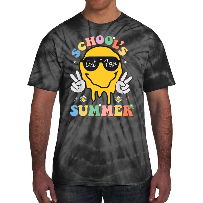 Last Day Of School Schools Out For Summer Teacher Tie-Dye T-Shirt