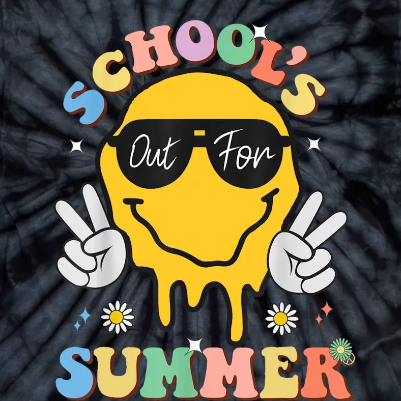 Last Day Of School Schools Out For Summer Teacher Tie-Dye T-Shirt